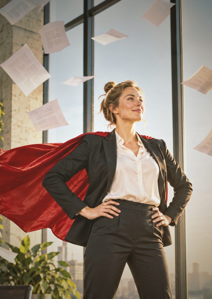 Female Recruiting Frau als Superheldin